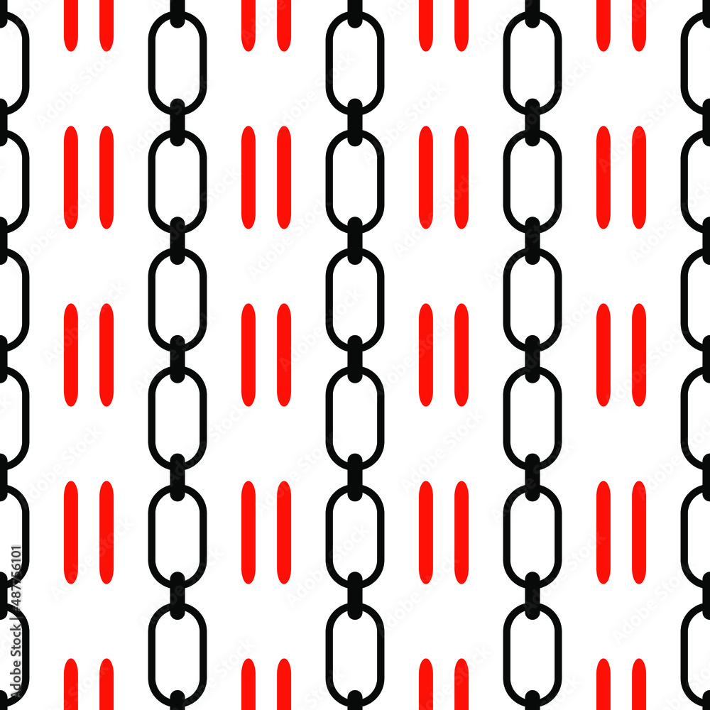 Chain links seamless pattern. Vector stock illustration eps10. 