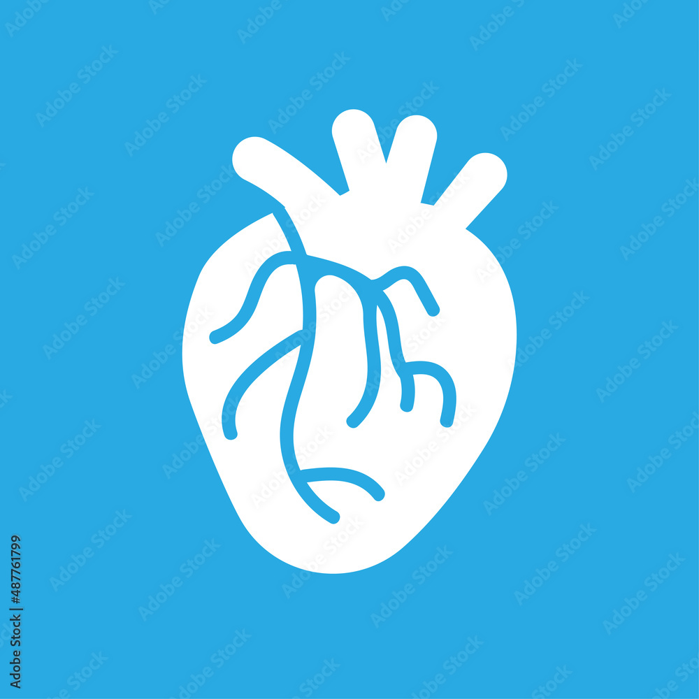 body organs icons, heart on a white background, vector illustration body organs icons, heart on a white background, vector illustration