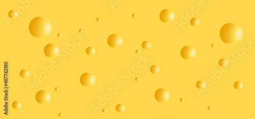 Piece of cheese icon or symbol. texture of the cheese with holes. Vector fresh yellow food or snacks background. Cheese seamless pattern pictogram. Cross-section, Cheese slices banner.