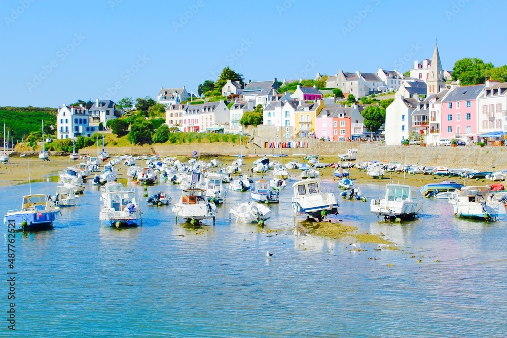 Port de Sauzon, Belle Ile en Mer, Bretagne, Morbihan, France