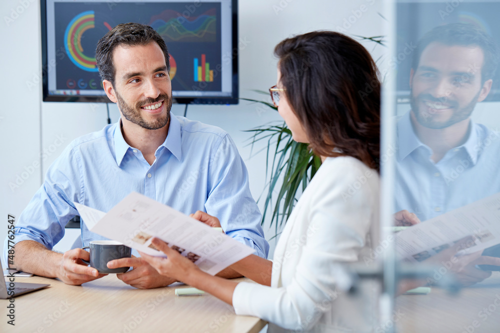 Obraz premium Teamwork working together in the office