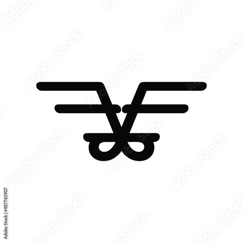 Initial FF modern minimalist logo design