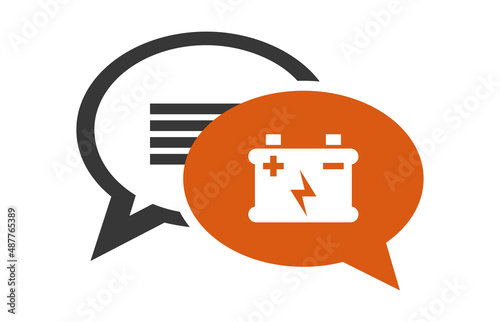 Logo batterie.