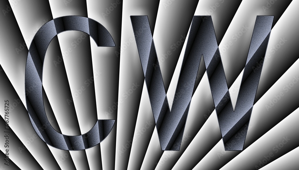 Signature CW , corner grad Stock Illustration | Adobe Stock