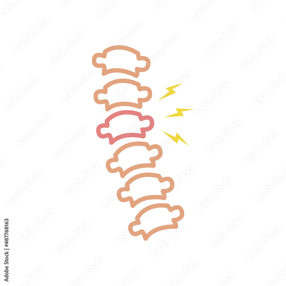 back pain icon, vector illustration back pain icon, vector illustration