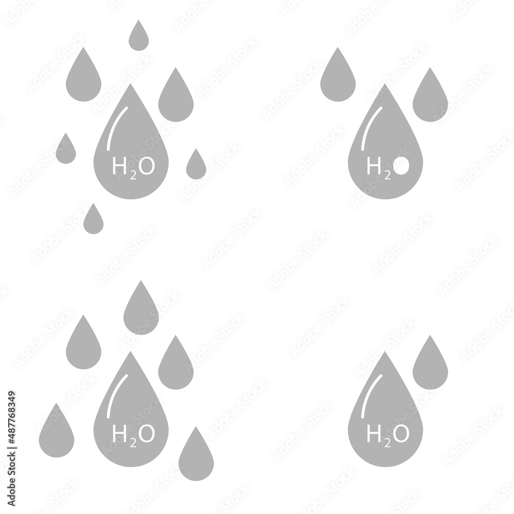 water drop icon on a white background, vector illustration water drop icon on a white background, vector illustration