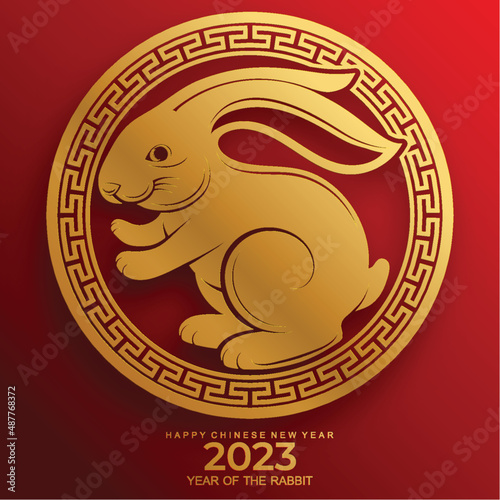 Happy chinese new year 2023 year of the rabbit