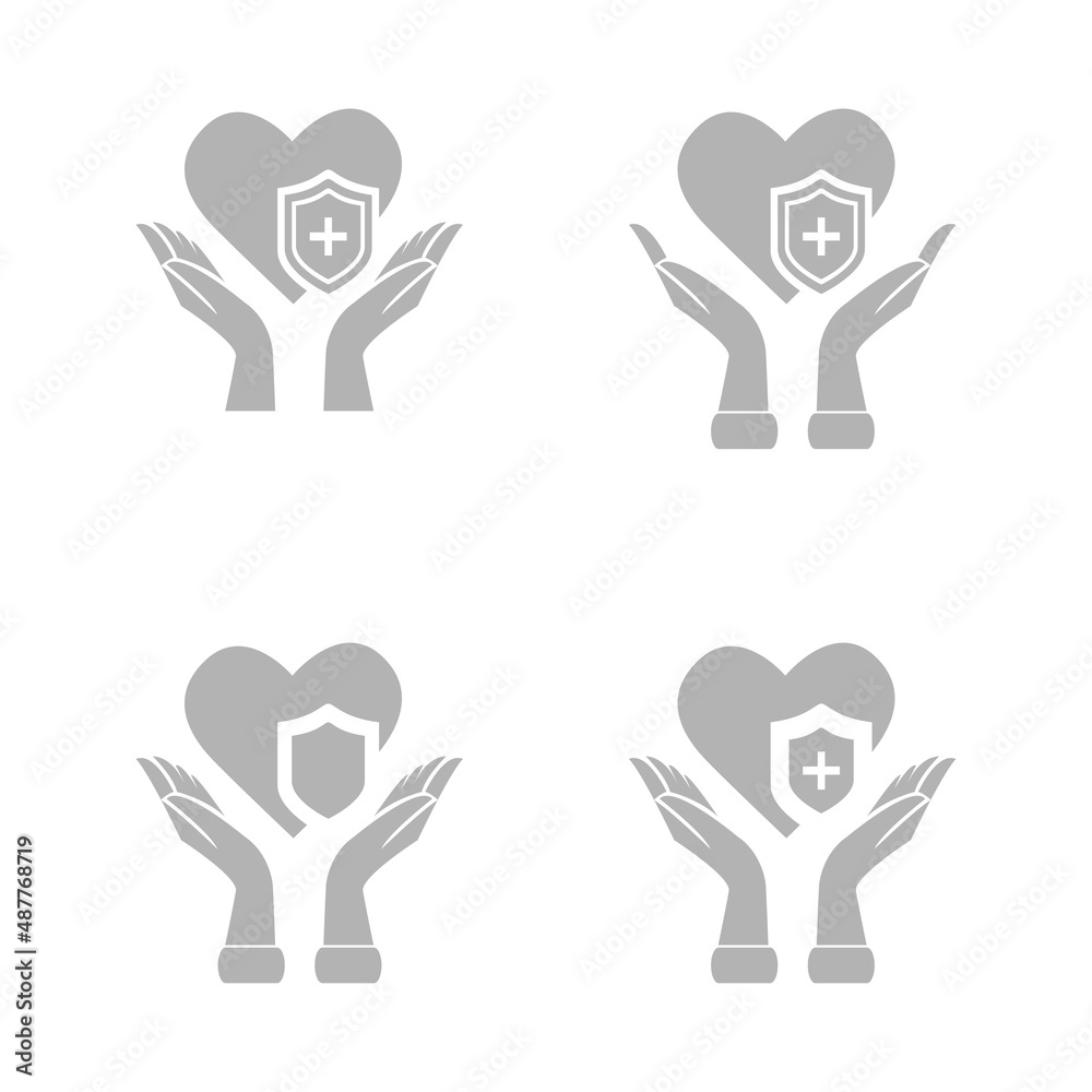 health protection icon, hands holding heart, vector illustration health protection icon, hands holding heart, vector illustration