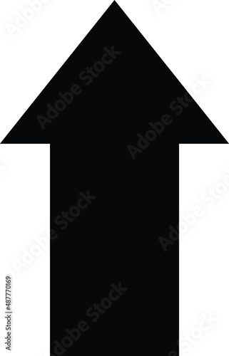 Up arrow Vector Icon Design Illustration