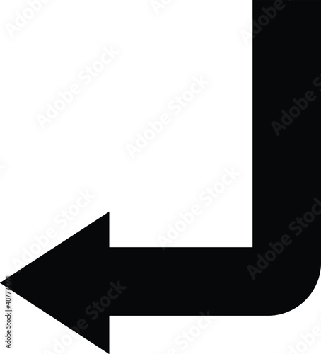 Free Download Down left Vector Icon Design Illustration - GFXLoad