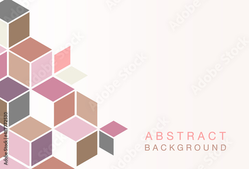 Minimalistic design, creative concept, .modern abstract background Geometric .element pastel colors, Vector illustration