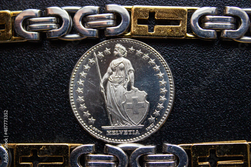 Coin holders for coin collectors isolated on the black background. Financial investment concept