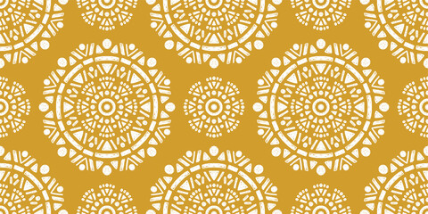 Fotobehang Boho stijl patronen Abstract oosters boho geometrisch patroon  © Aylin Art Studio