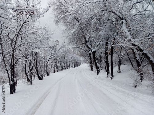 road in winter