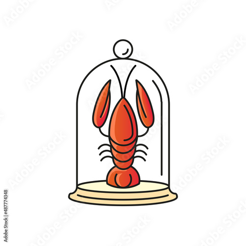 perfect vector lobster for the sea food menu