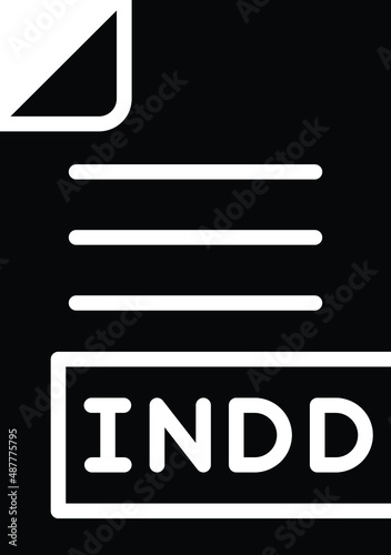 INDD Vector Icon Design Illustration