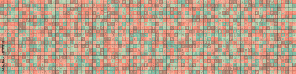 Fototapeta premium Abstract Geometric Pattern generative computational art illustration