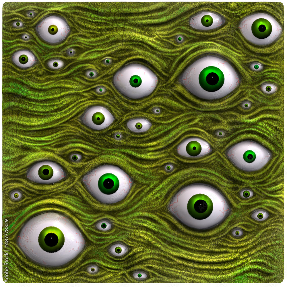 Fototapeta premium 3d-illustration of an isolated fantasy eyball creature