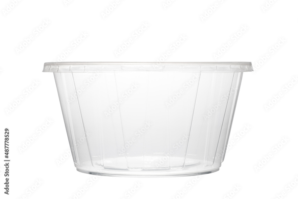 Disposable plastic bowl isolated on white background Disposable plastic bowl isolated on white background
