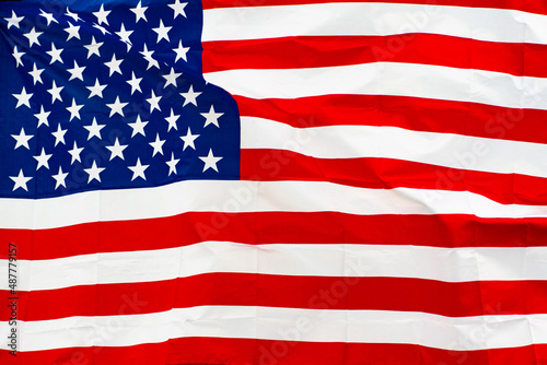 фотографія USA, United States, American flag waving, full screen background