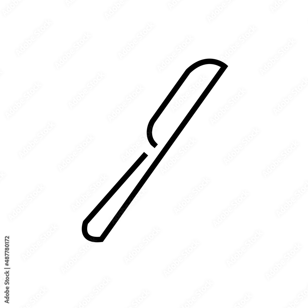 Kitchen utensil. Knife. Vector illustration