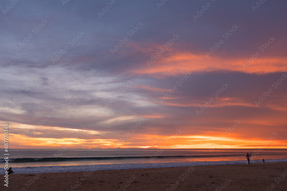Fototapeta premium sunset on the beach