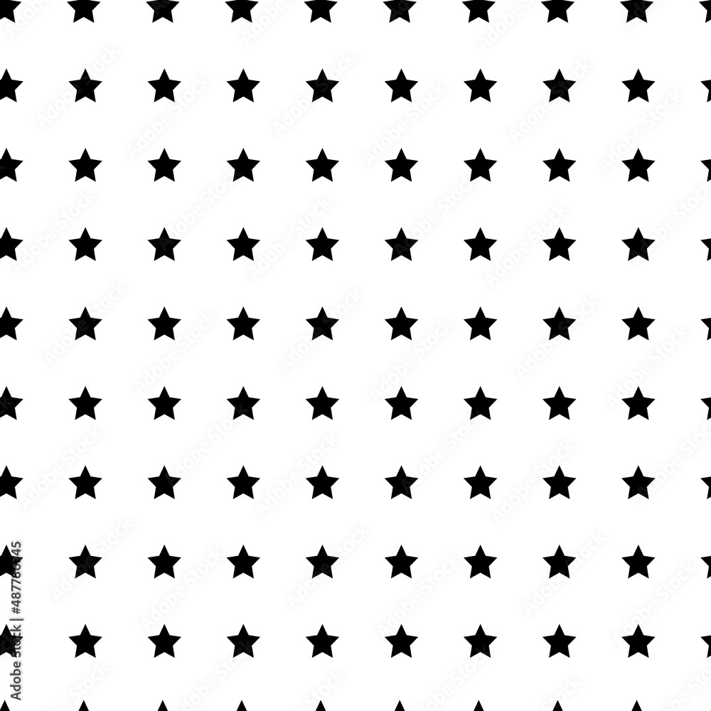 Black polka stars on white background. Seamless vector pattern.
illustration Eps10.