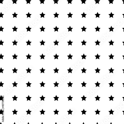 Black polka stars on white background. Seamless vector pattern.
illustration Eps10.