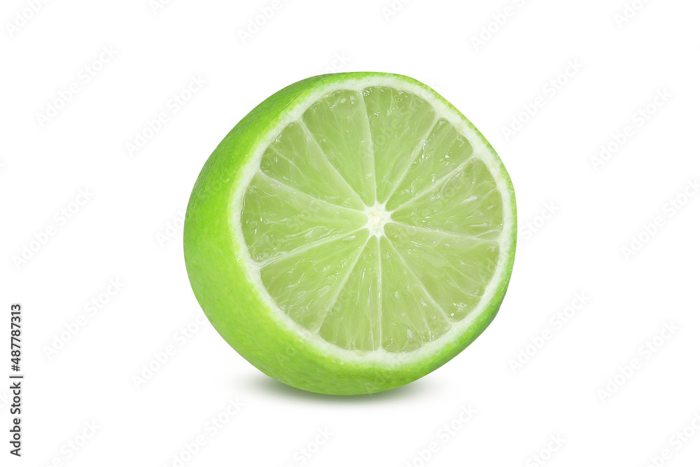 Lime on isolated white background Lime on isolated white background