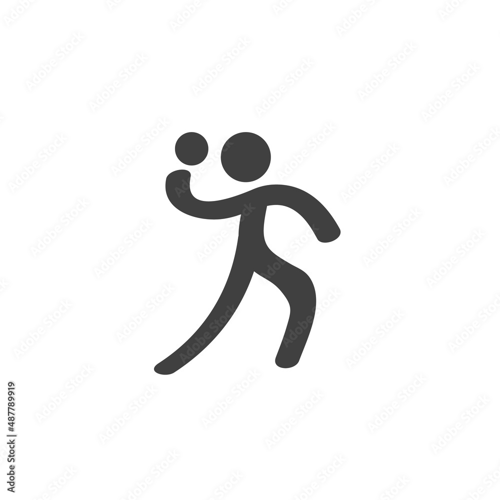 Handball sport vector icon Handball sport vector icon