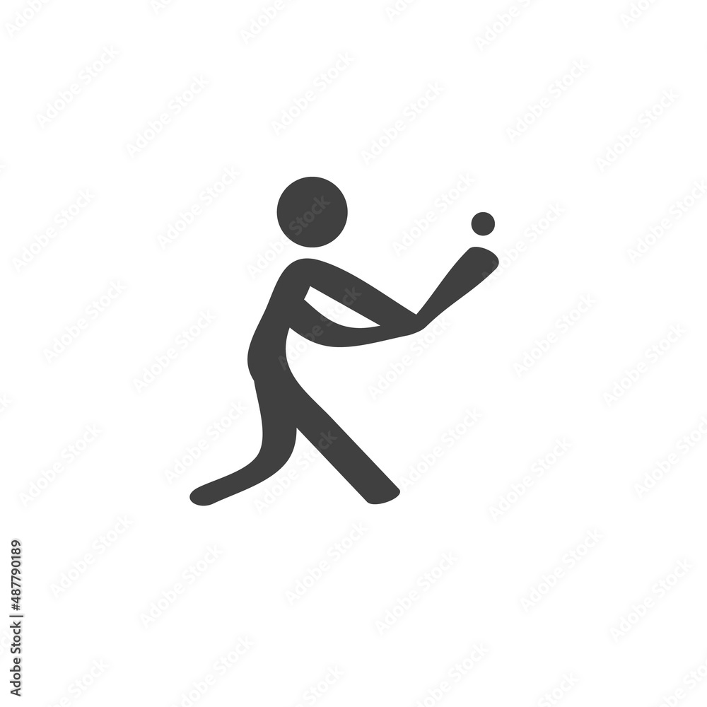 Baseball sport vector icon Baseball sport vector icon