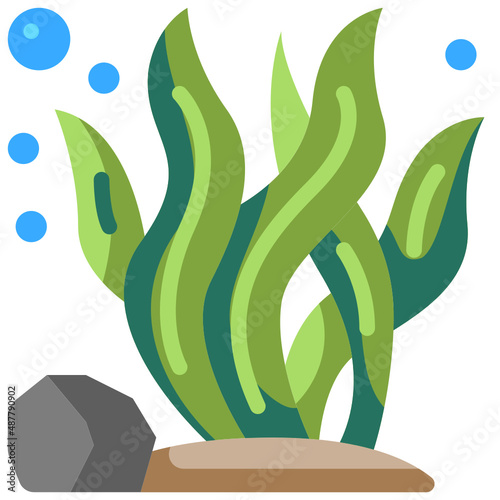 seaweed flat icon