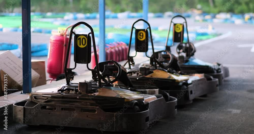 go-kart at racing circuits.  karting race