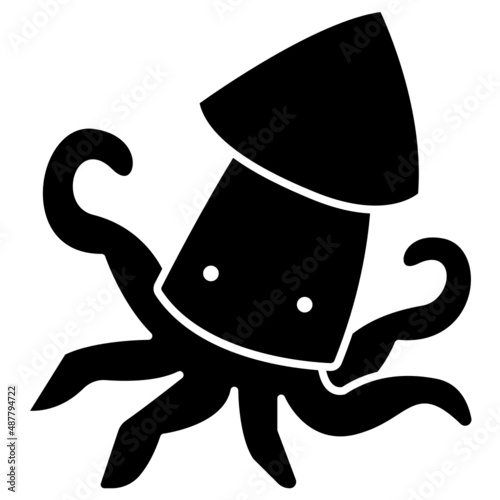 squid solid icon