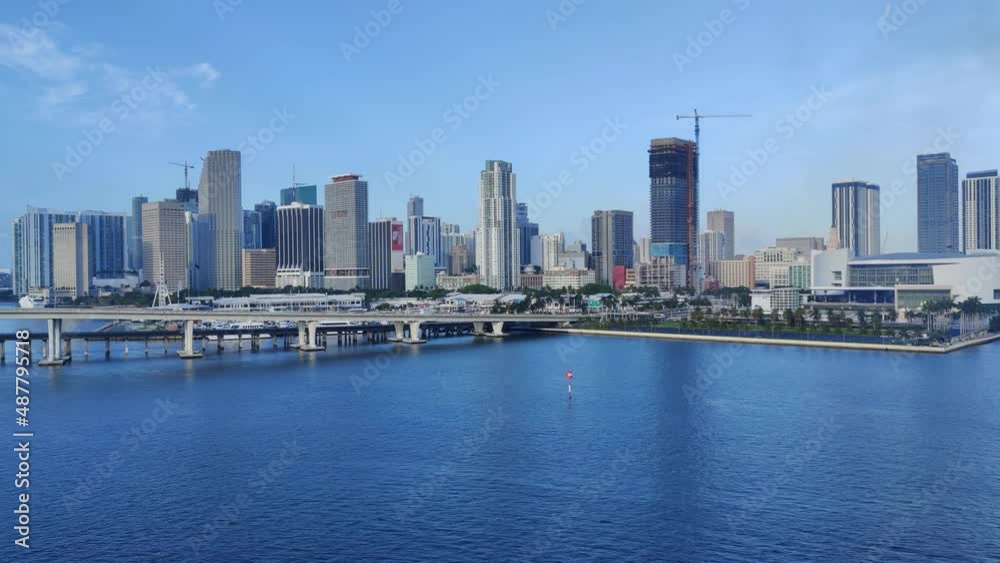 Panoramic view of Miami city skyline camera panning video background in 4k | wide angle view of Miami skyline Panoramic view video background Panoramic view of Miami city skyline camera panning video background in 4k | wide angle view of Miami skyline Panoramic view video background