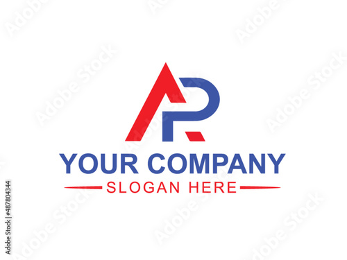 Unique letter A P logo design vector and template