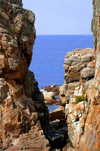 The Côte de granite rose or Pink Granite Coast is a stretch of coastline in the Côtes d'Armor departement of northern Brittany, France.