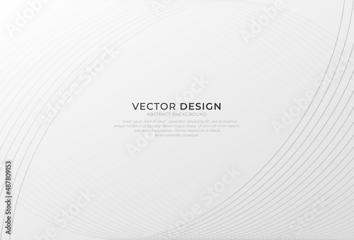 Abstract grey white waves and lines pattern background. Modern lines graphic creative design. Simple light silver vector. Smooth and clean vector subtle illustration with space for your text