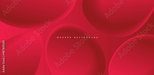 Liquid color background design. Red elements shapes with fluid gradient. Dynamic shapes composition