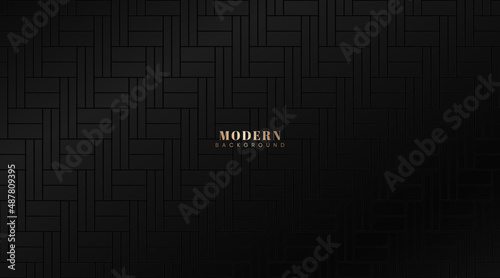 Modern abstract vector elegant dark geometric pattern background. Minimal composition with rectangle shapes. Gradient minimalist background for wallpaper. Vector illustration