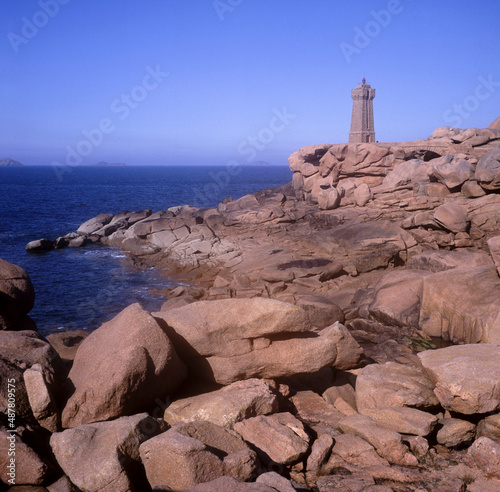 The Côte de granite rose or Pink Granite Coast is a stretch of coastline in the Côtes d'Armor departement of northern Brittany, France. © david hughes