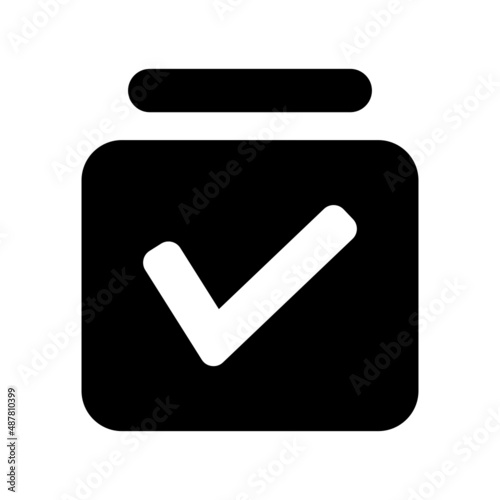 Task icon isolated on white background