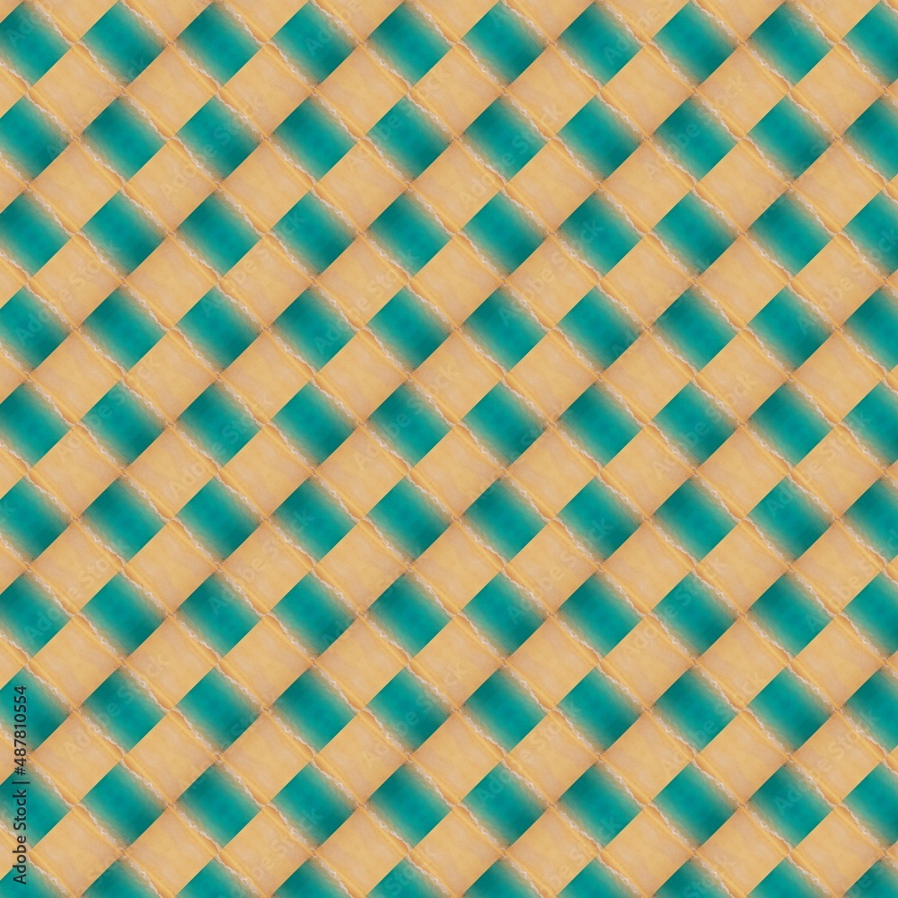 seamless pattern various shaped geometric patterns. Digital design ocean blue and sand colored seamless pattern various shaped geometric patterns. Digital design ocean blue and sand colored
