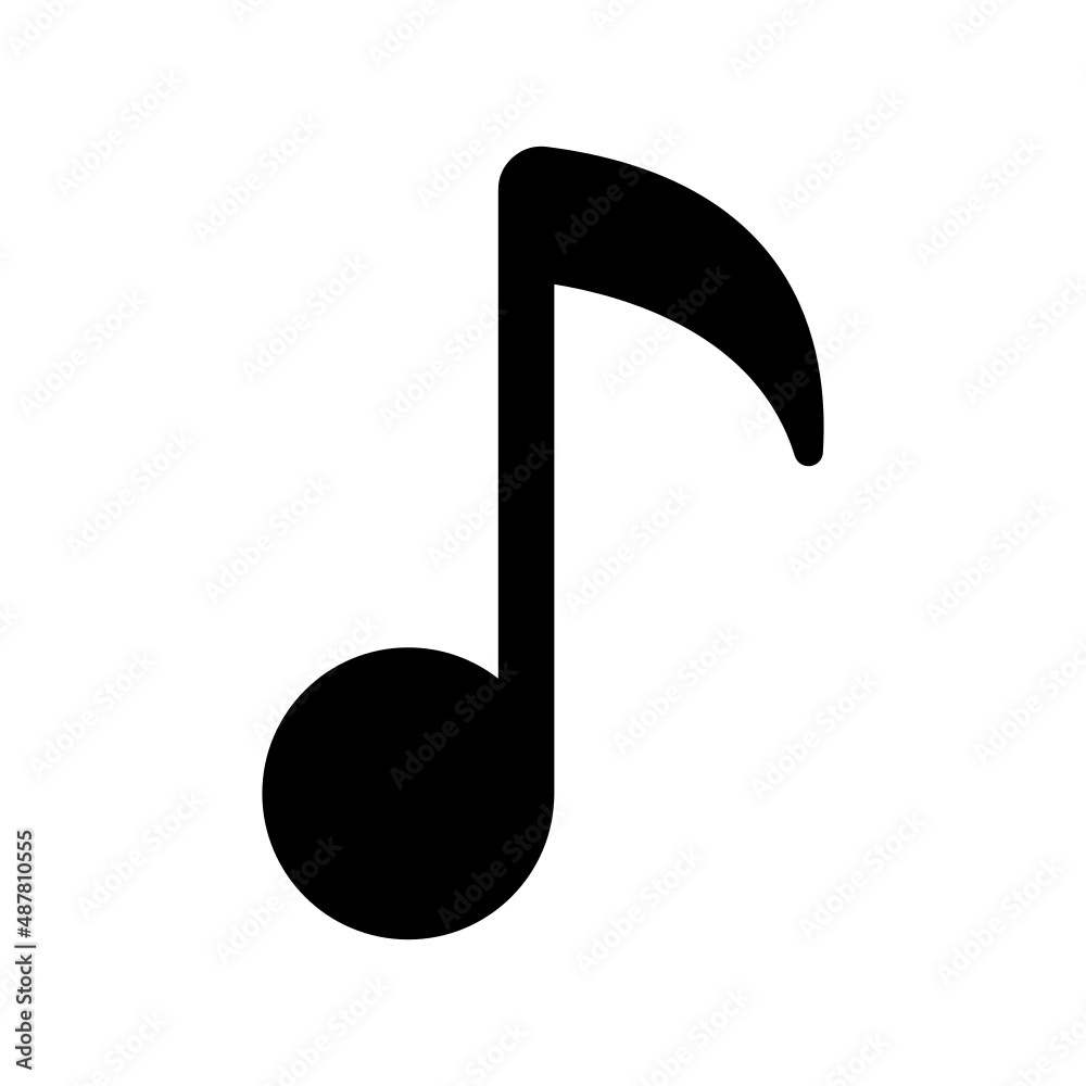 Music icon isolated on white background Music icon isolated on white background