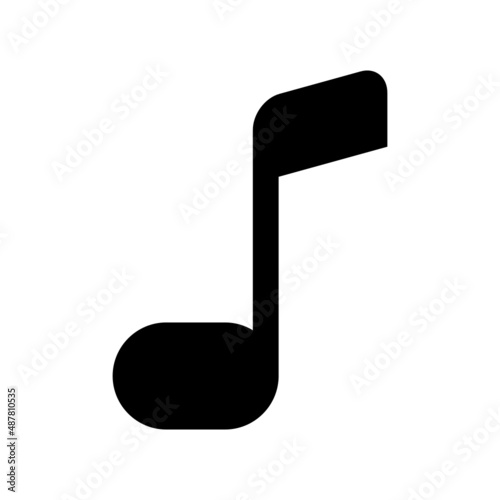 Music icon isolated on white background