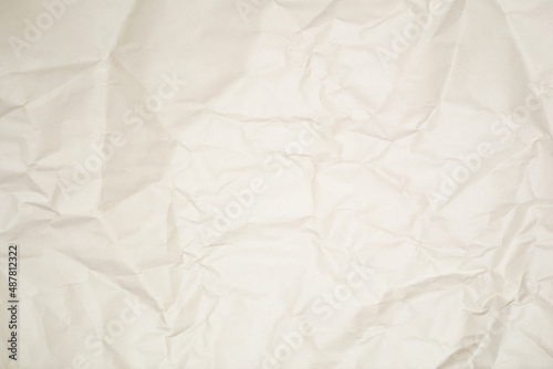 Texture background crumpled paper beige color space for text
