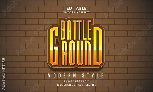 battleground editable text effect template