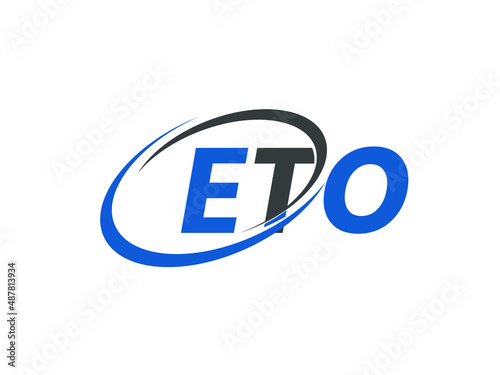 ETO letter creative modern elegant swoosh logo design