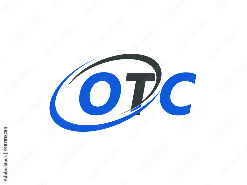 OTC letter creative modern elegant swoosh logo design OTC letter creative modern elegant swoosh logo design