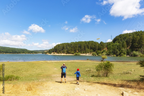 Cecita Lake. The Sila National Park located in Camigliatello Silano photo